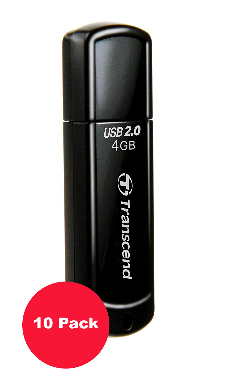 Transcend 4GB Jetflash 350 2.0 USB Flash Drive, 10 Pack